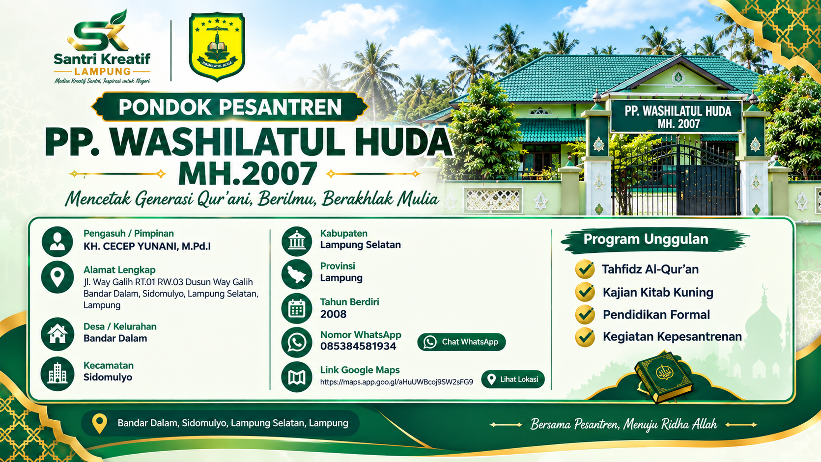Pondok Washilatul Huda Profile Banner